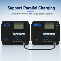 Contrôleur de charge solaire MPPT MJOO 12V 24V avec surveillance par application Bluetooth pour système hors réseau