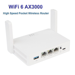 192.168.18.1 Openwrt <strong>WiFi</strong> 6 <strong>Router</strong> MiNi AX3000 Pocket Wireless <strong>Router</strong> with USB3.0 and 2.5G WAN Port Support Easy Mesh - Product Image 3