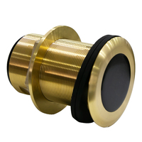 Bronze 50/200KHz 600w Incliné Elément Profondeur Eau Bateau Capteur Marine Fournitures
