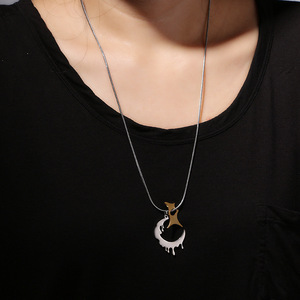 Collar con Colgante de Moneda de Acero Inoxidable Chapado en Oro de 18K con Brújula de la Suerte, Estilo Hip Hop, Impermeable, para Hombre y Mujer, Regalo de Moda - Product Image 4
