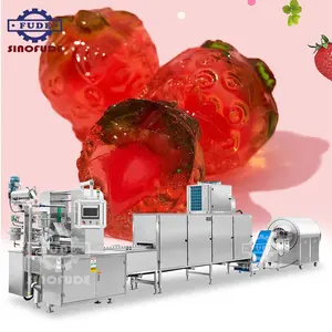 small sweet hard and ball shape lollipop round candy making processing gummy candy machine cheap price