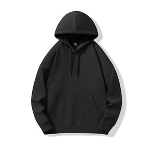 Áo hoodie thể thao nam chất liệu polyester in logo tùy chỉnh, chất lượng cao cấp, màu đen, kiểu dáng rộng, in nổi, thiết yếu cho nam giới - Product Image 3