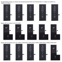 Batterie de Téléphone Portable OEM d'Usine pour iPhone 5s 6 6s 7 Plus 8 X 11 12 14Plus 15 16 Pro Max, Batteries Remplaçables pour iPhone