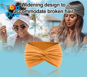 Top One Ladies Sweat Wicking Fitness Athletic <b>Hairbands</b> Solid Knot Wide Headband Thin Dry Wholesale Promotional Sports Stretch - Product Image 2