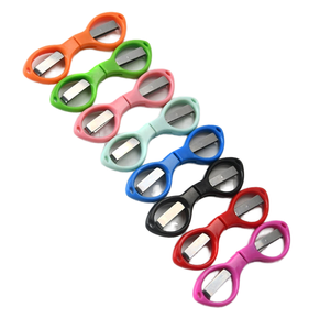 Folding Stainless Steel Safety Scissors Plastic Handle Portable <b>Tool</b> for Home School <b>Camping</b> - Product Image 2