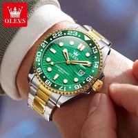 Jam Tangan Pria OLEVS 3610 Tali Baja Anti Air Original Jam Quartz Pria Fashion Mewah Kalender Dial Besar