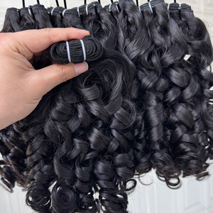 Paquetes de Cabello Humano Rizado y Voluminoso de Camboya, Directo de Fábrica, Cabello Natural en Color Natural para Compradores al por Mayor - Product Image 1