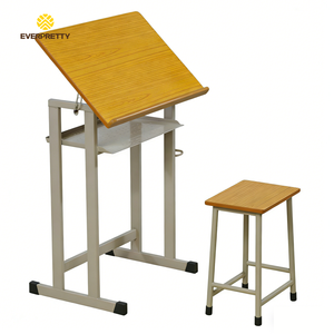<span class=keywords><strong>Table</strong></span> à <span class=keywords><strong>dessin</strong></span> convertible en bois ergonomique simple et moderne avec réglage manuel de la hauteur pour l'école et la salle de <span class=keywords><strong>dessin</strong></span> - Product Image 3