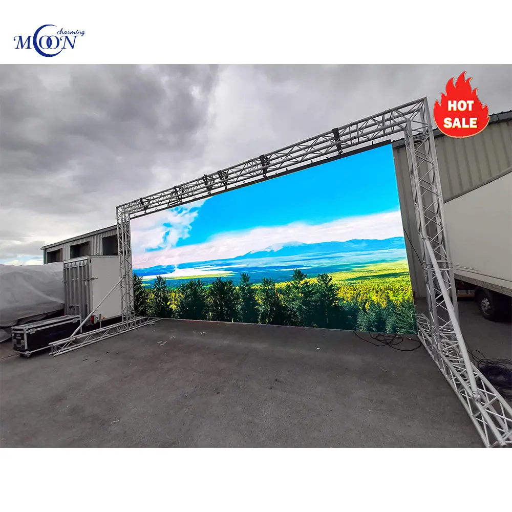 Charmboon 4M X 3M Kant-En-Klare Compleet Systeem P2 P3 P2.6 P2.9 P3.91 Led Display 500Mm X 500Mm Led Paneel Achtergrond Buiten Led Scherm