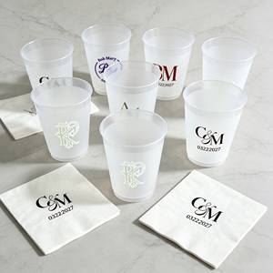 Gobelets en plastique PET à fond rond avec couvercles, personnalisables avec logo, pour boissons froides, matcha glacé, café, mariage, vin – 12oz, 14oz, 16oz - Product Image 1