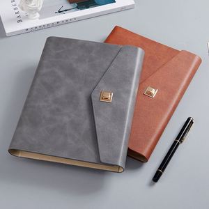 Cuaderno A5, Simple, Literario y Artístico, Caja de Regalo Exquisita, Bloc de Notas, Libro de Registro para Reuniones de Negocios y Oficina, con Logotipo Impreso - Product Image 3