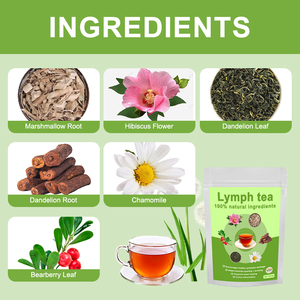 Té Desintoxicante Linfático Natural Sin Cafeína, Mezcla de Raíz de Malvavisco y <span class=keywords><strong>Manzanilla</strong></span> para la Purificación Corporal - Product Image 4