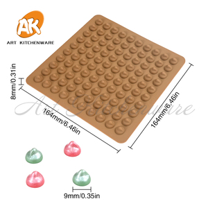 <span class=keywords><strong>Moule</strong></span> en <span class=keywords><strong>silicone</strong></span> AK 100 cavités pour mini-pépites de chocolat, idéal pour la pâtisserie, les chocolats DIY, les bonbons et la décoration de gâteaux - Product Image 2