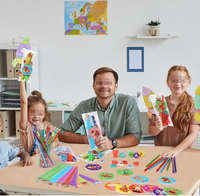 Carnaval Verjaardagsfeestje Circus Mini-notitieboekjes Potloden Gummen Linialen Stempels Stickers Klaslokaal Prijs Speelgoed Cadeau Goodie Bag Favoriet