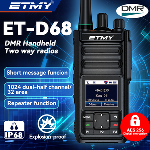 ET-D68 DMR Single Band VHF or UHF Long Range <b>Walkie</b> <b>Talkie</b> Half-Keypad IP68 Waterproof Radio with AES256 Digital Two Way Radio - Product Image 2