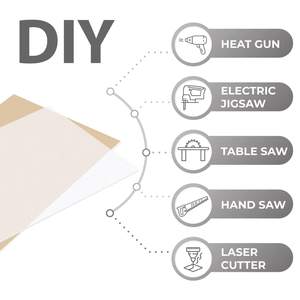 Hojas de plástico PMMA mate esmerilado, acrílico translúcido y policarbonato, impresión UV cortada a medida para Proyectos - Product Image 3
