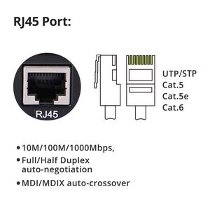 Gigabit-Multimode-Glasfaser-Ethernet-Medien konverter 1.25G BIDI SFP, 10/100/1000Base-TX zu 1000Base-SX LC SFP-Steckplatz - Product Image 2