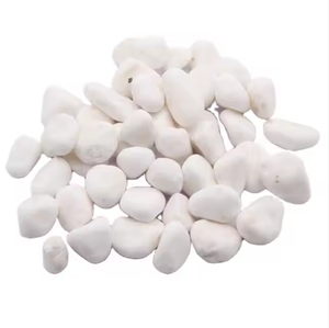 KMGSTONE Pierres naturelles décoratives, grands <span class=keywords><strong>galets</strong></span> de rivière, marbre blanc moderne, durable, garantie 5 ans+, <span class=keywords><strong>pour</strong></span> jardins et aménagements paysagers - Product Image 1