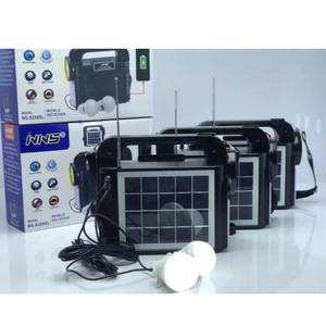 NS-S209SL Nss Nns-Radio Portatile con 3 Lampade LED, Pannello Solare e Sistema Domestico, Kit USB con Batteria e Radio FM - Product Image 3