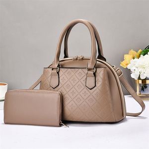 Fashion Geometric Pattern Handbags Waterproof PU Leather Crossbody <b>Sling</b> <b>Bag</b> Lady's Purse Set - Product Image 5