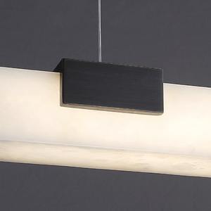 Luminaires Lampes suspendues Marbre LED Salle à manger moderne longue bande albâtre lustre suspension - Product Image 5