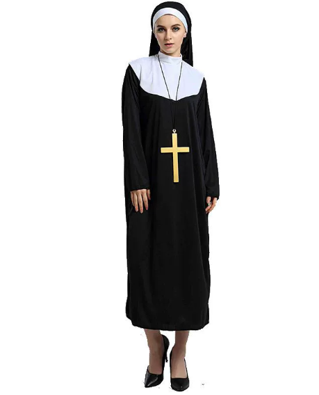 Costume Gesù Adulto - Veste Biblica Con Parrucca E Baffi Per Halloween E Cosplay - Foto 2