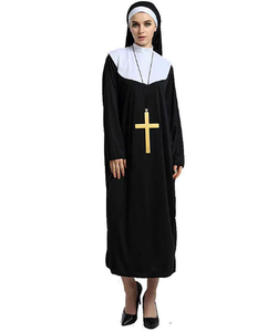 <span class=keywords><strong>Costume</strong></span> da Suora Missionaria di Maria e Gesù per Donna Adulta, <span class=keywords><strong>in</strong></span> Poliestere, per Halloween e Anime - Product Image 1