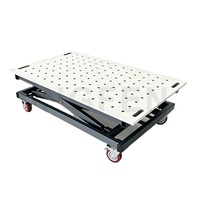 Banc de soudage robuste avec mécanisme de réglage en hauteur, option outils de serrage, table de soudage certifiée CE ISO Chine