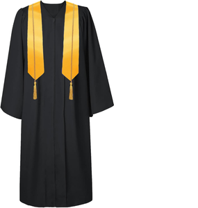 Unisex Adulto Mate High School Bachelor Vestido de graduación Gorra Borla Estola Honor Cord Set-Venta al por mayor Artículos de uniformes escolares - Product Image 1