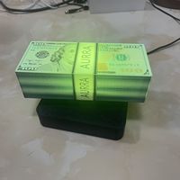 Adorno Magnético de Levitación con Forma de Dólar Estadounidense, Rotación de 360 Grados, Luz Nocturna LED Blanca Cálida, Control Remoto, Diseño Moderno para el Hogar