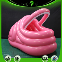 Chaussons gonflables géants en PVC rose pour publicité extérieure – Ballons publicitaires en forme de chaussures gonflables à vendre