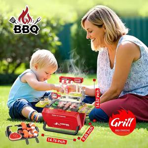 Juego de Juguetes de Comida de Plástico de Simulación, 51 Piezas, Realista, para Jugar <span class=keywords><strong>a</strong></span> las Cocinitas, Parrilla, Barbacoa, para Niños y Niñas en Edad Preescolar - Product Image 2