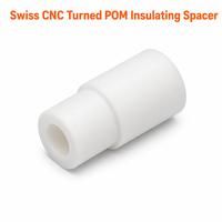 Entretoise isolante de précision en plastique POM usinée sur commande par CNC suisse pour composants électriques et de pompage