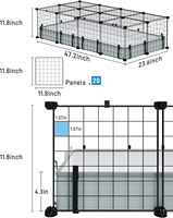 Clôture pour animaux de compagnie, cage pour chat, grotte, parc pour animaux d'intérieur, lapin, chat, petit chien, cage décorative