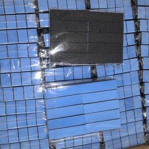 Khối mài móng tay bằng bọt biển tùy chỉnh, màu đen, có hạt mài trên ba mặt, bán buôn. - Product Image 6