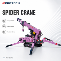 Mini-grue araignée sur chenilles d'occasion avec bras articulé, capacité de levage 2, 3, 5 tonnes, à vendre