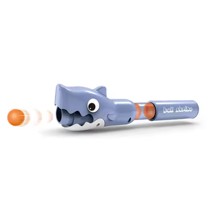 Kids <strong>Shark</strong> air Pressure Plastic Cartoon <strong>Rubber</strong> Soft Foam Ball Gun Shooting <strong>Toy</strong> - Product Image 2