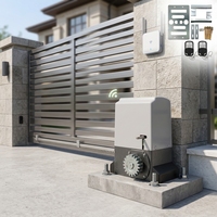 Motor para Puerta Corredera Magnética Inteligente FUBEI, Control Remoto Universal, 1500KG, 750W, 220V, Set