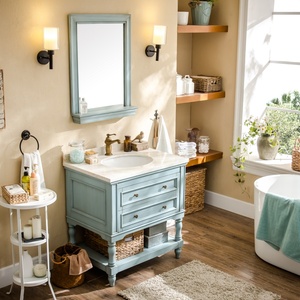 Meuble-lavabo mural moderne et personnalisé pour hôtel chinois, en acier inoxydable, avec miroir intelligent intégré – Offre spéciale - Product Image 2