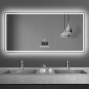 Intelligent European <b>LED</b> square Bathroom <b>Mirror</b>, Multifunctional Touch Screen Anti Fog Sensing <b>Mirror</b> in - Product Image 1