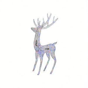 Statuetta di Renna in Acrilico Olanian 6 Piedi con LED Multicolore, Decorazione Natalizia - Product Image 1