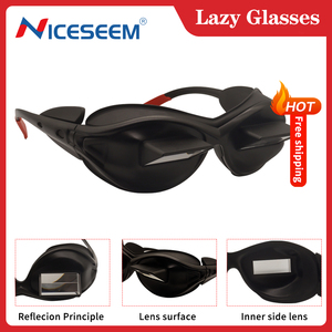 Venda quente Deitado Leitura Assistindo TV 90 Graus <span class=keywords><strong>Horizontal</strong></span> Eyepatch Leitores De Vidro Prisma Óculos Preguiçoso Óculos - Product Image 2