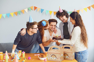 Màu Hồng Cầu Vồng Thiết Kế Hộp Gable Đảng Ủng hộ Goodie Quà Tặng Hộp Giấy Cho Bé Tắm Cô Dâu Đám Cưới Sinh Nhật Nguồn Cung Cấp Bên - Product Image 6