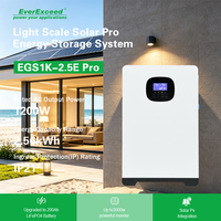 OEM ODM All-in-One Light Scale Solar Pro 2.5E LiFePO4 Penyimpanan Energi Terpasang di Dinding 1200W Pengisian Cepat Pengalih Otomatis Rumah Tangga