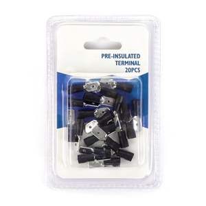 Bornier pré-isolé noir sv5.5-6, 15 unités par blister, idéal pour des connexions électriques sûres et efficaces. - Product Image 1