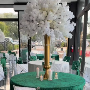 Vase à fleurs en métal pour centre de table de mariage, décoration moderne de la maison, décoration d'événement de luxe - Product Image 1