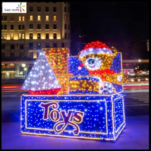 Christmas giant decoration led bear motif lights Christmas for Valentine's outdoor use - Product Image 4