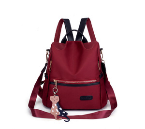 Mochila <span class=keywords><strong>Oxford</strong></span> Antirrobo de 3 Vías para Mujer, con Marco Externo, Impermeable, Cierre de Cremallera, Forro de Poliéster, Diseño <span class=keywords><strong>Dama</strong></span> - Product Image 6