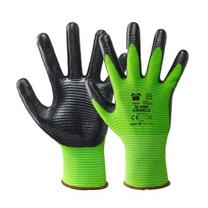 Herramienta de torneado de guantes negros de tamaño profesional 8 'NBR CRINKLE' - Product Image 2