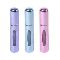 5ml 8ml Mini atomiseur de parfum en aluminium rechargeable Bouteilles de pulvérisation de brouillard de taille de voyage pour plus de commodité